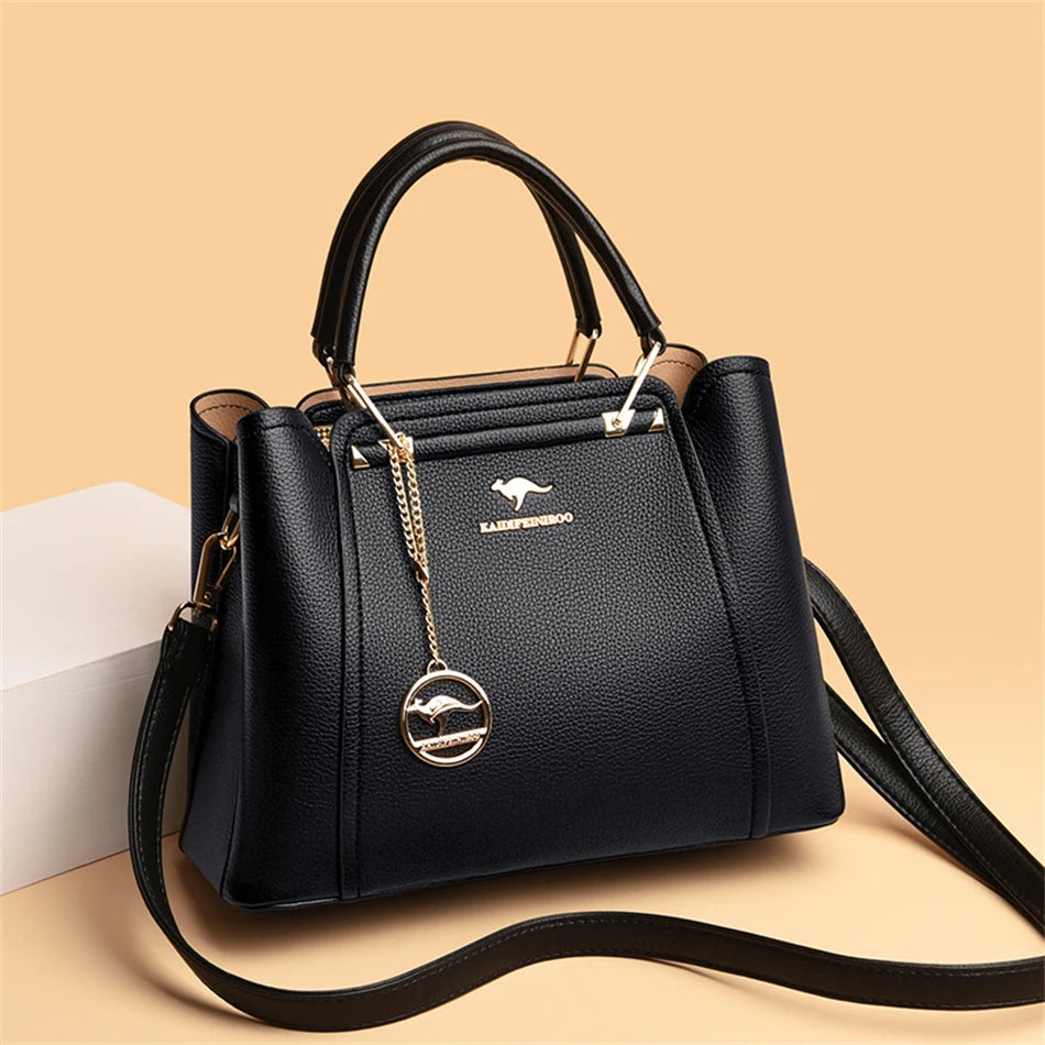 Luxury Women's 3-Layer Crossbody Bag
