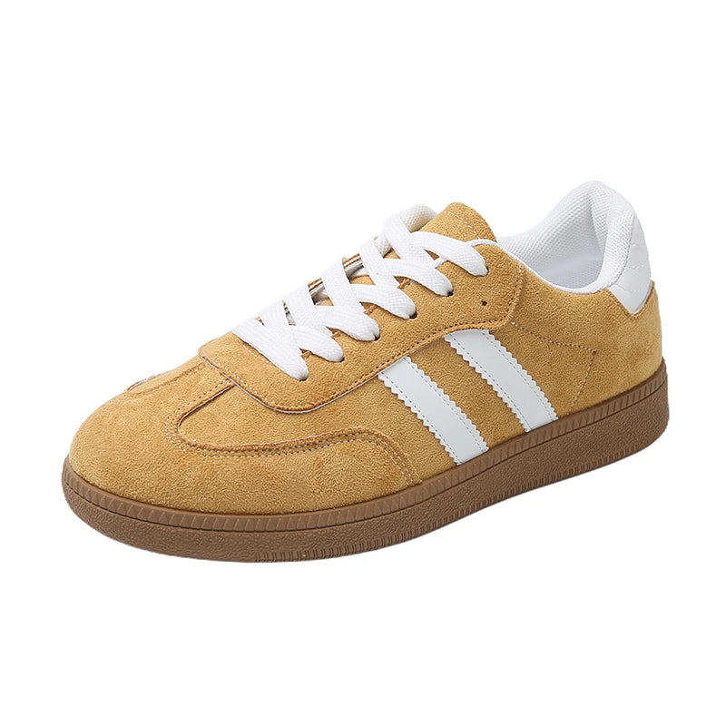 Women's Fashion Sneakers – Modern Vulcanized Sneakers with Laces