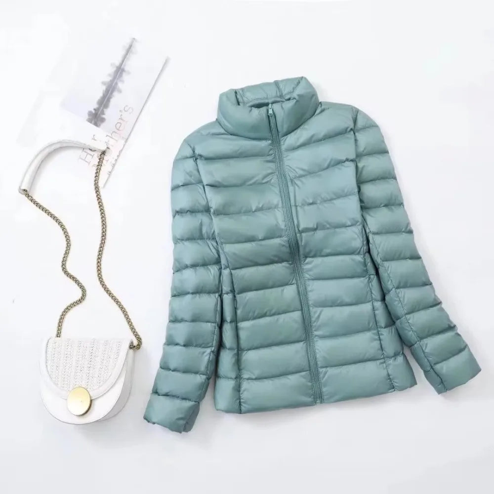 Plus Size Women’s Light Down Jacket – Warm & Slim Winter Coat