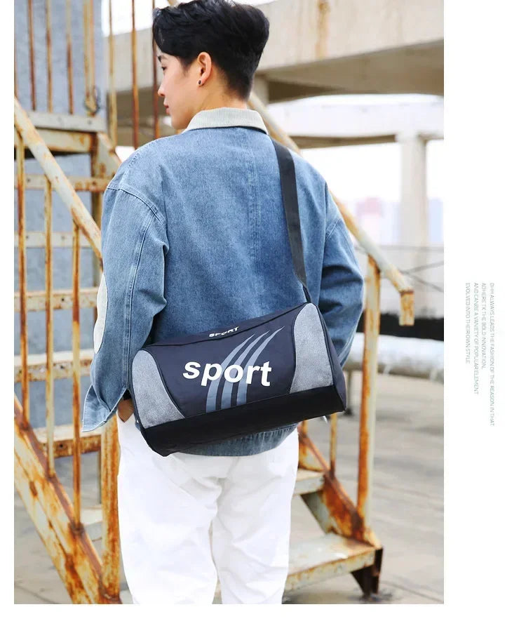 Men’s Gym & Travel Bag – Outdoor Crossbody Shoulder Duffel Sports Bag