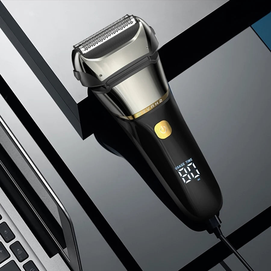 Rechargeable Aluminum Men's Electric Shaver