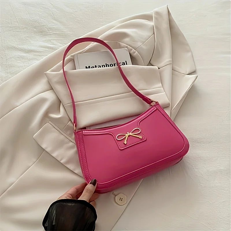 Small and Elegant Square Bow Shoulder Bag