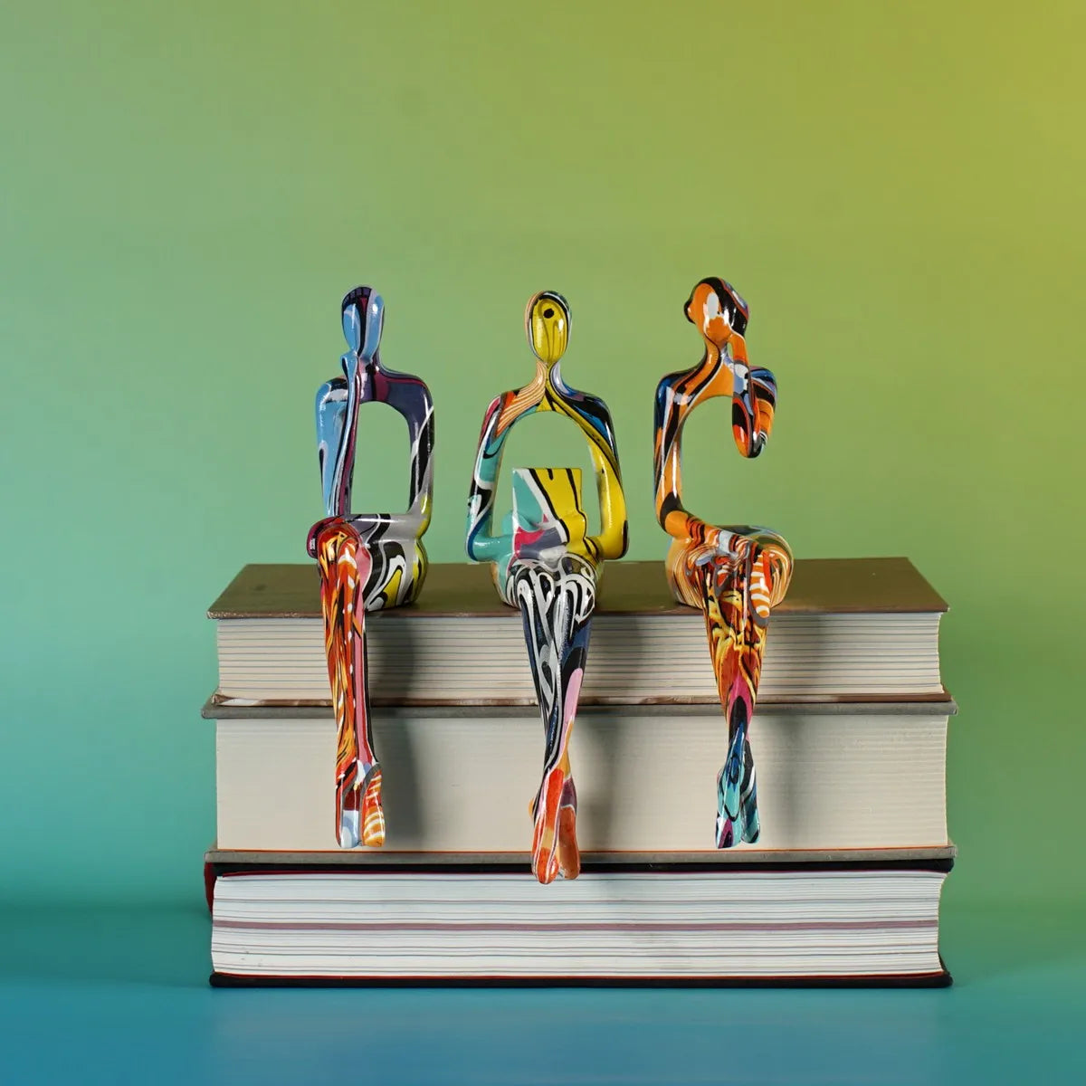 Vilead Set of 3 Abstract Figurines – Nordic Modern Art Sculptures