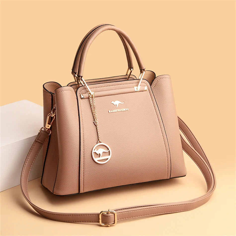 Luxury Women's 3-Layer Crossbody Bag