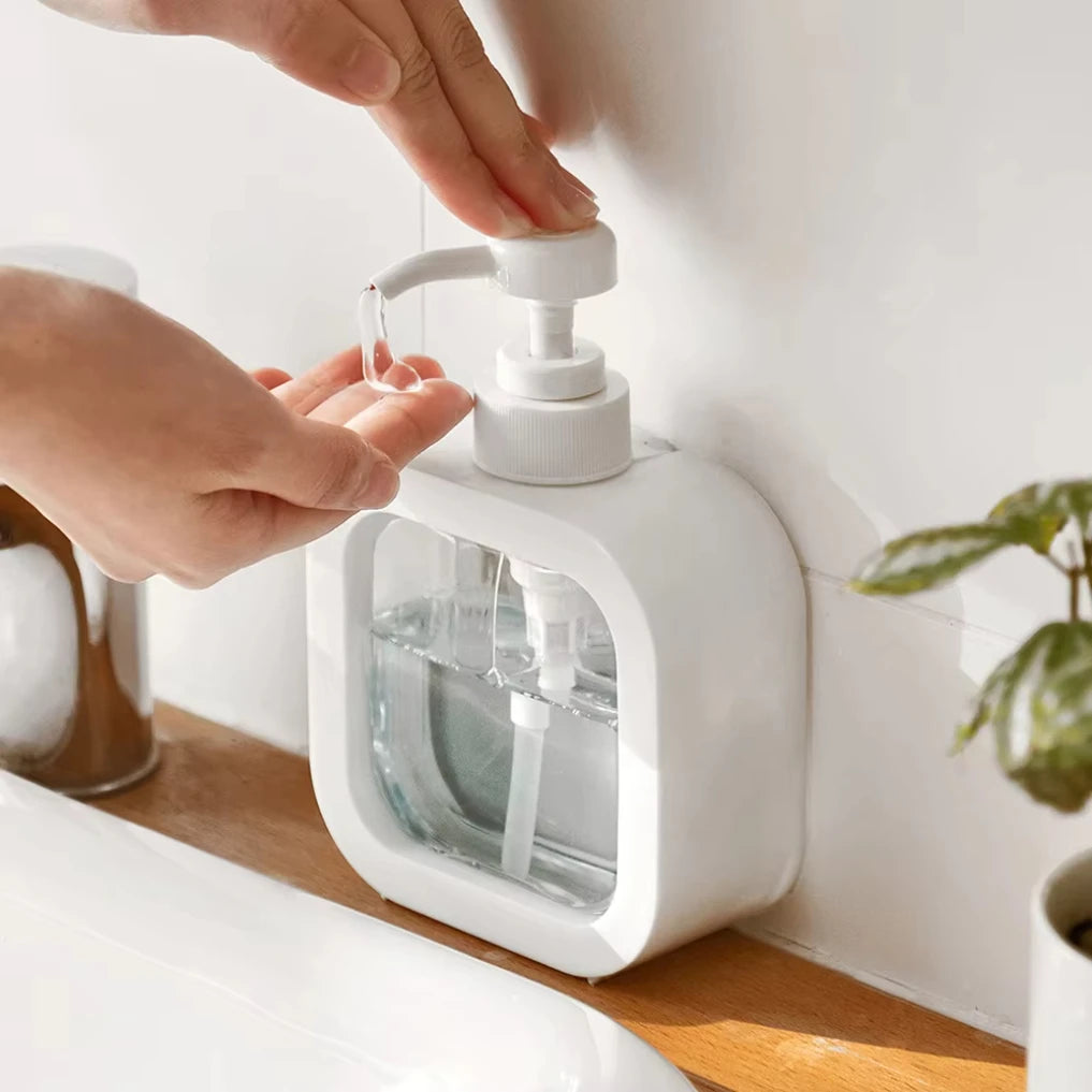 Large-Capacity Transparent Soap Dispenser – Travel, Kitchen & Bathroom Bottle