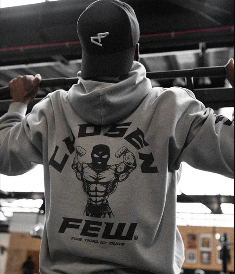 Men’s Cotton Hooded Sweatshirt – Casual Gym & Fitness Hoodie