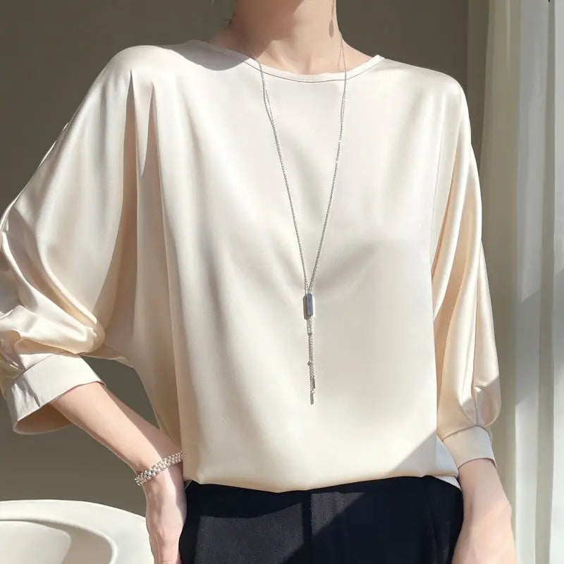 Women's Blouse for Ladies - Casual Satin for Summer