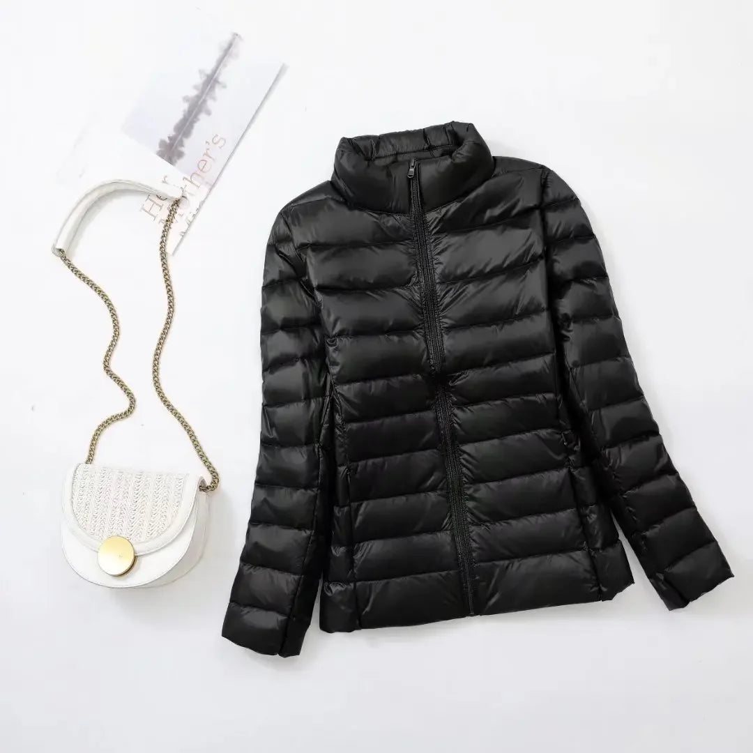 Plus Size Women’s Light Down Jacket – Warm & Slim Winter Coat
