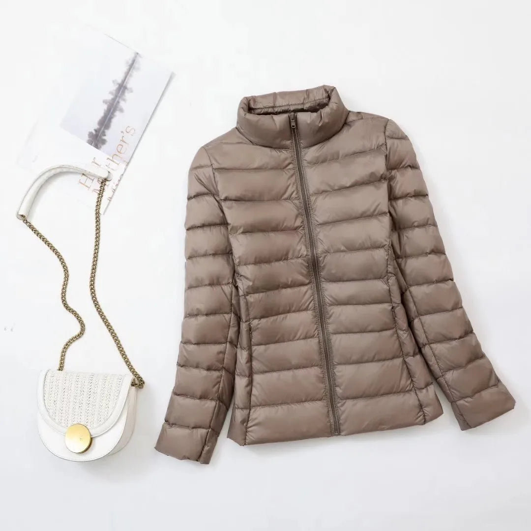 Plus Size Women’s Light Down Jacket – Warm & Slim Winter Coat