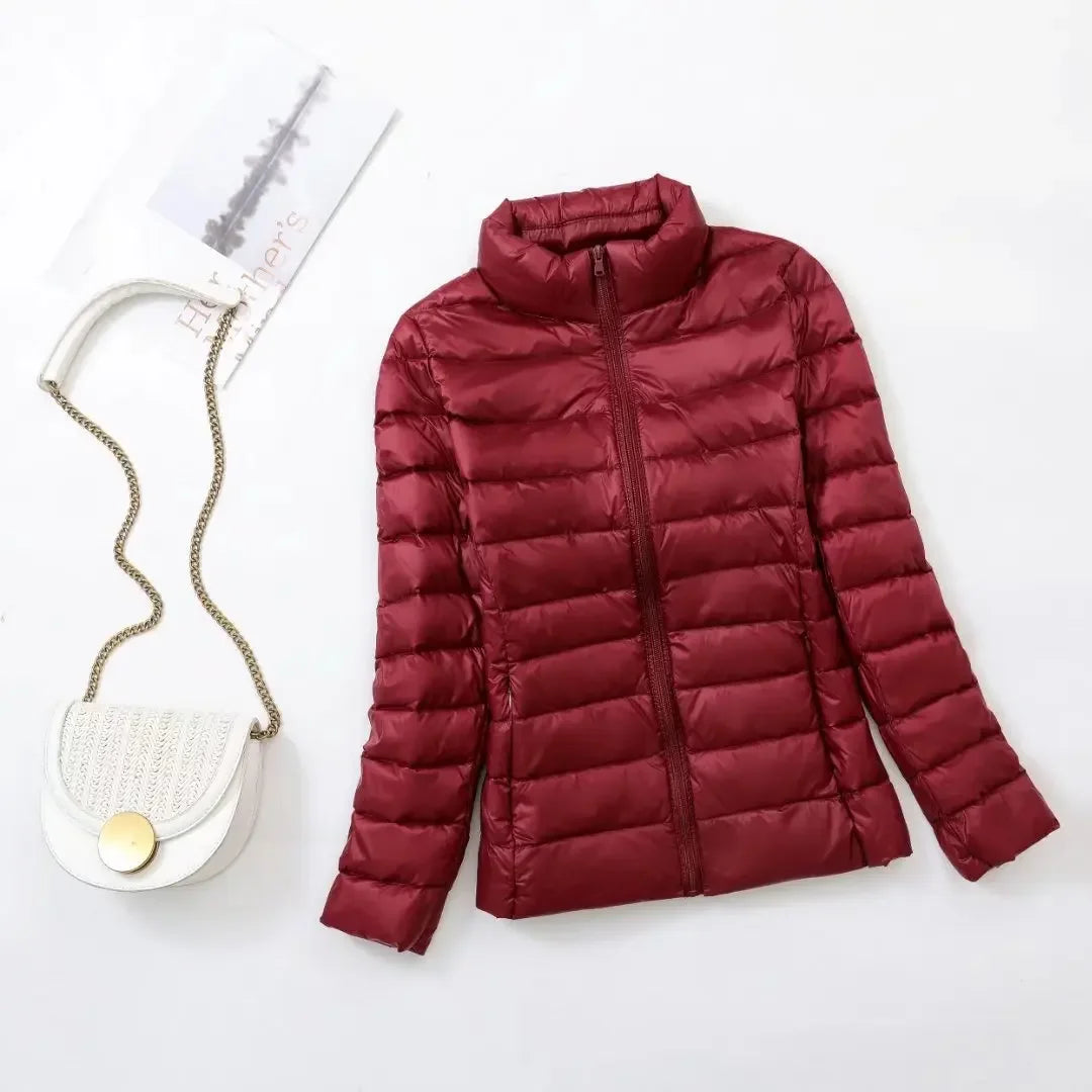 Plus Size Women’s Light Down Jacket – Warm & Slim Winter Coat