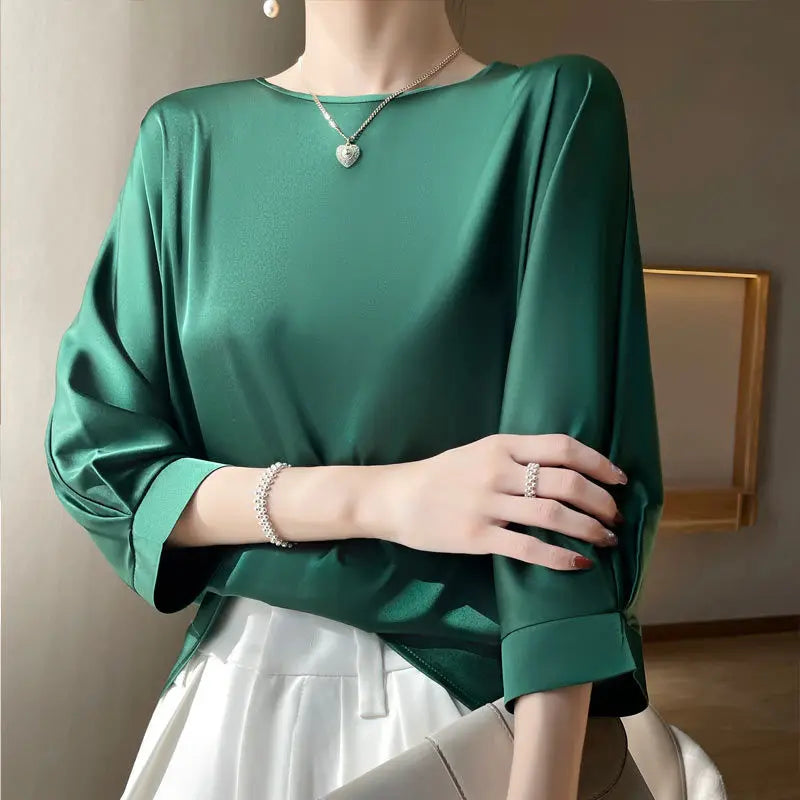 Women's Blouse for Ladies - Casual Satin for Summer