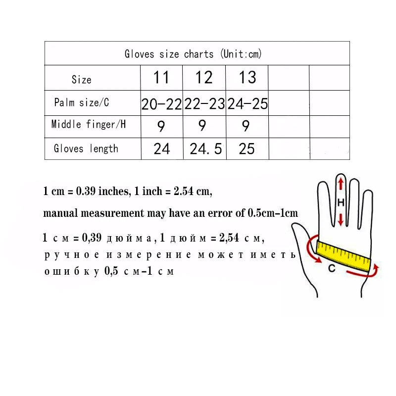 New Men's Warm and Soft Leather Gloves with Plush Lining