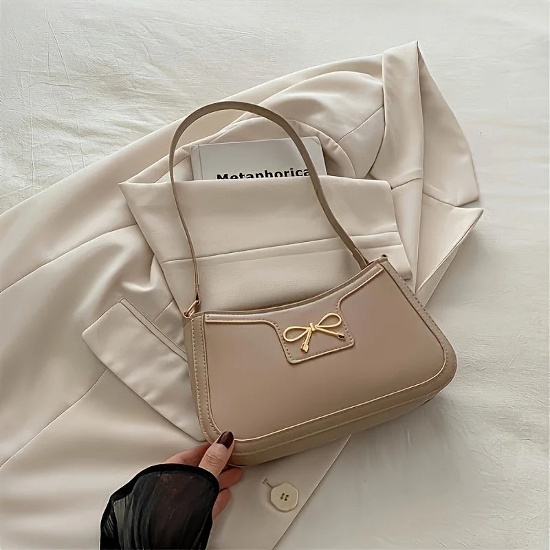 Small and Elegant Square Bow Shoulder Bag