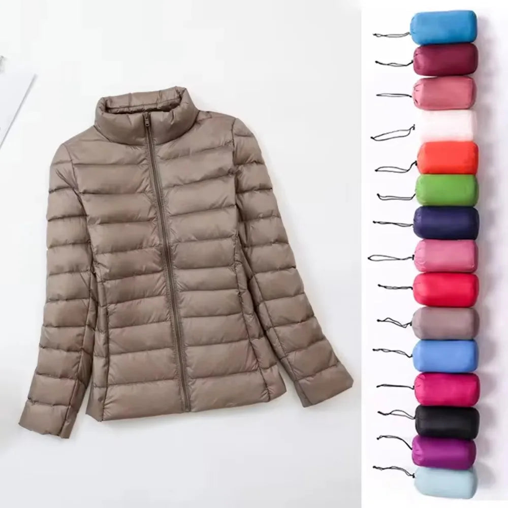 Plus Size Women’s Light Down Jacket – Warm & Slim Winter Coat