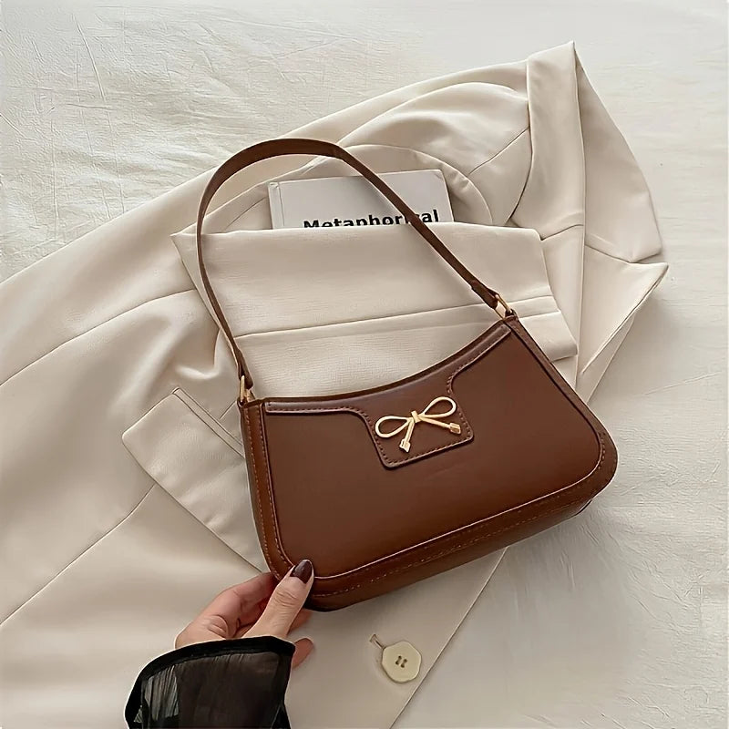 Small and Elegant Square Bow Shoulder Bag