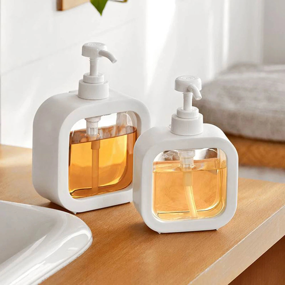 Large-Capacity Transparent Soap Dispenser – Travel, Kitchen & Bathroom Bottle