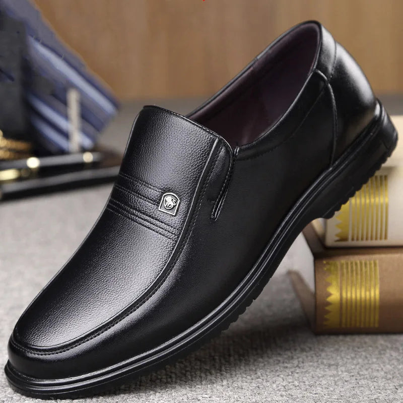 Men's Formal and Elegant Breathable Leather Slip-on Shoes