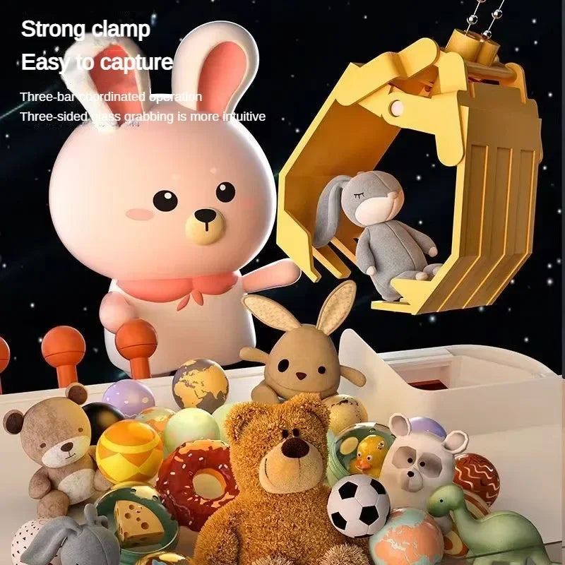 Mini Automatic Claw Machine, Little Rabbit Snow House Doll Machine
