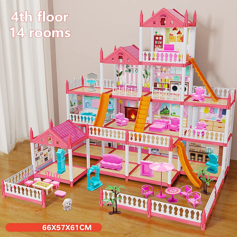 Children's Princess Castle with LED Lights