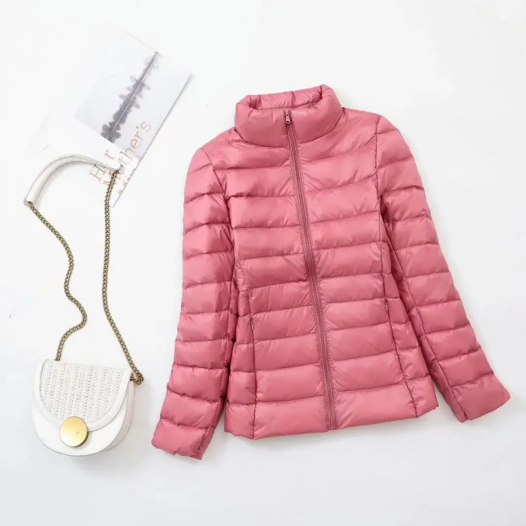 Plus Size Women’s Light Down Jacket – Warm & Slim Winter Coat