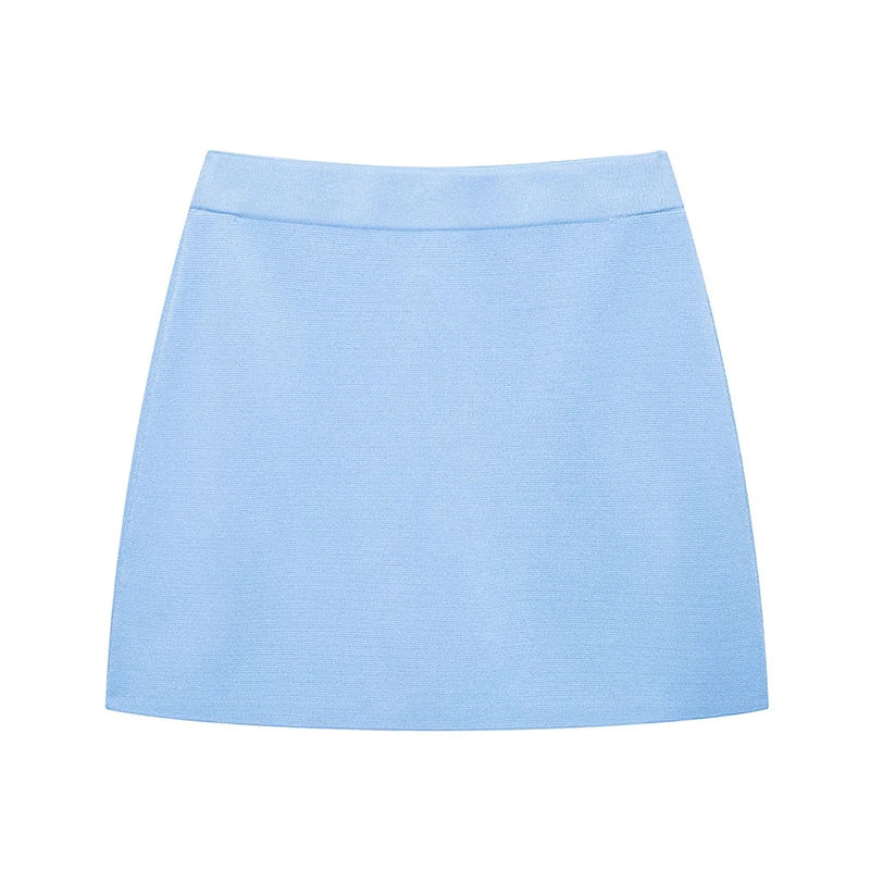 Elegant Knitted Top and Skirt Set Trend 2026