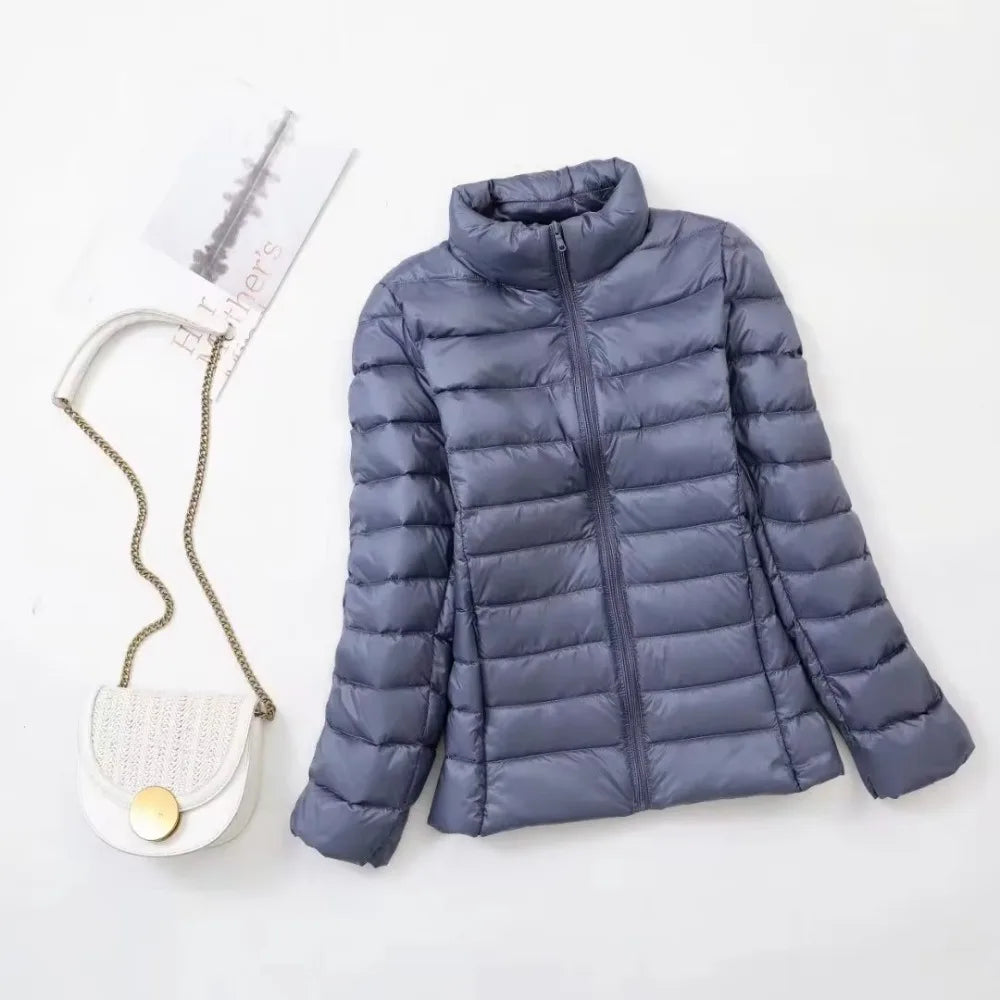 Plus Size Women’s Light Down Jacket – Warm & Slim Winter Coat