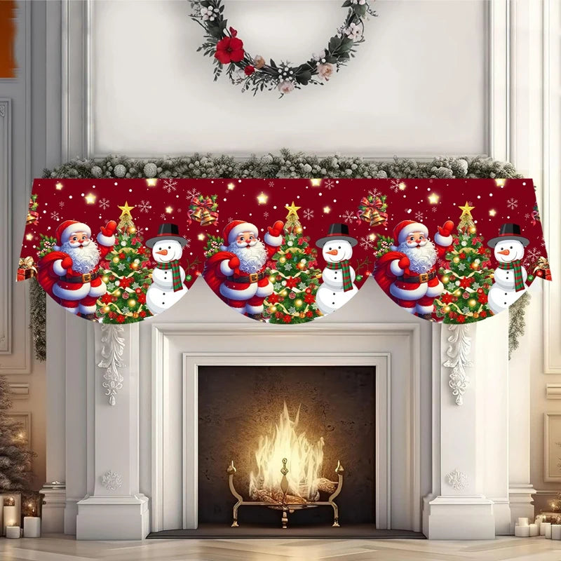 Christmas fireplace scarf to make your home more special