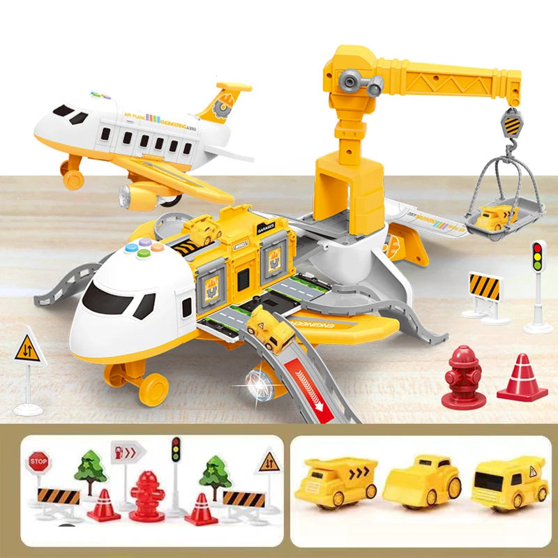 Inertia Track Large Passenger Plane for Children's Gift