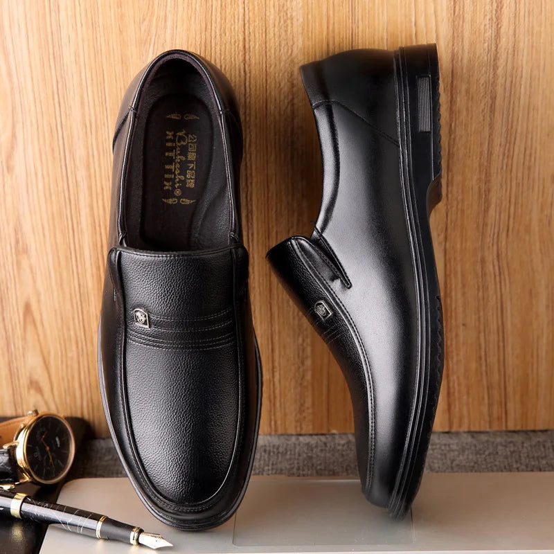 Men's Formal and Elegant Breathable Leather Slip-on Shoes