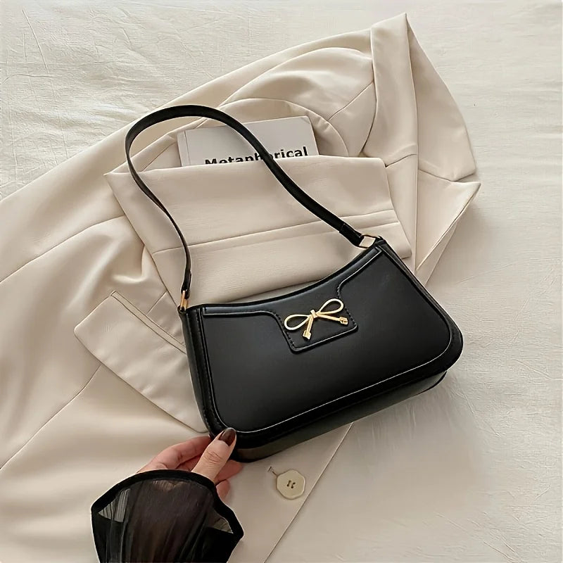 Small and Elegant Square Bow Shoulder Bag