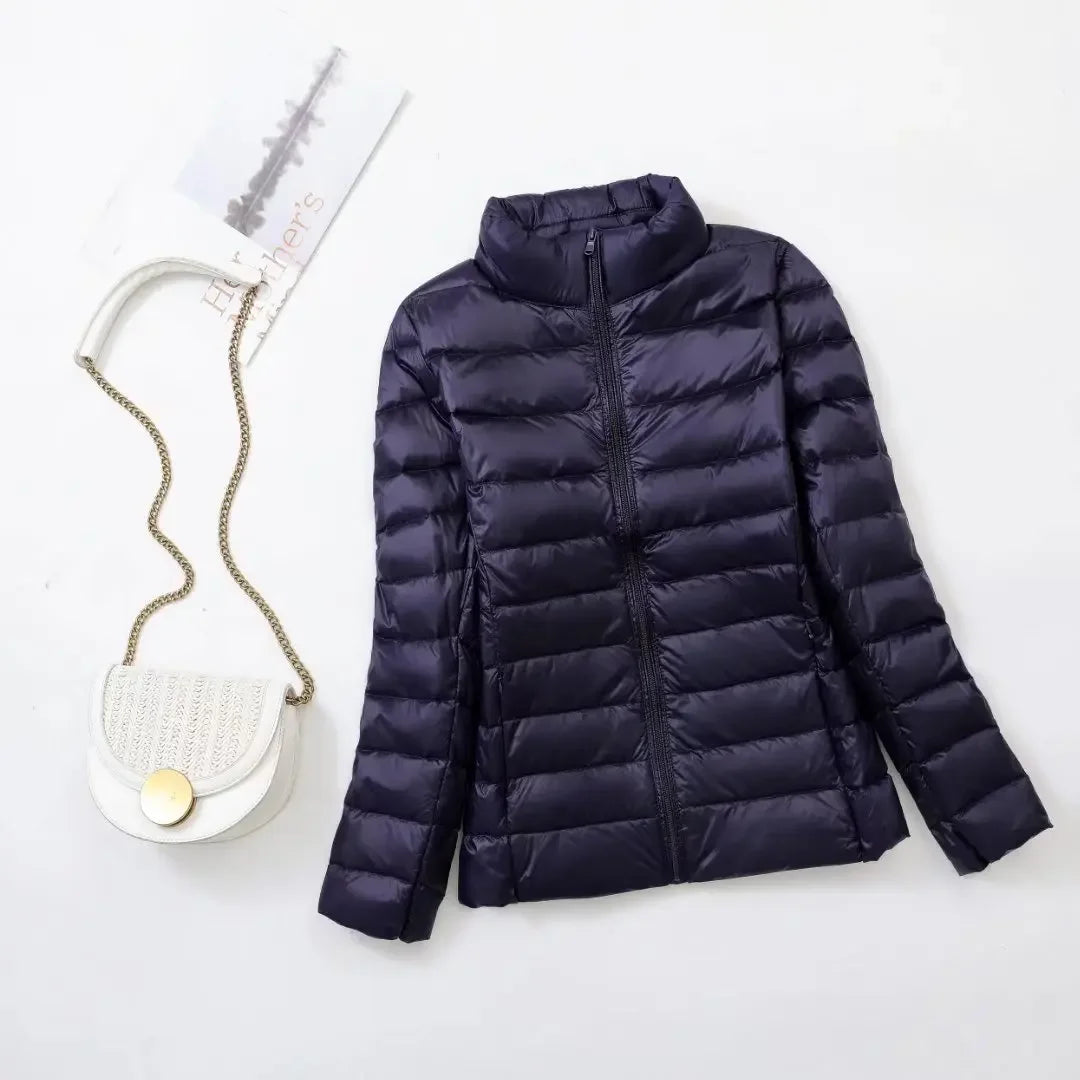 Plus Size Women’s Light Down Jacket – Warm & Slim Winter Coat