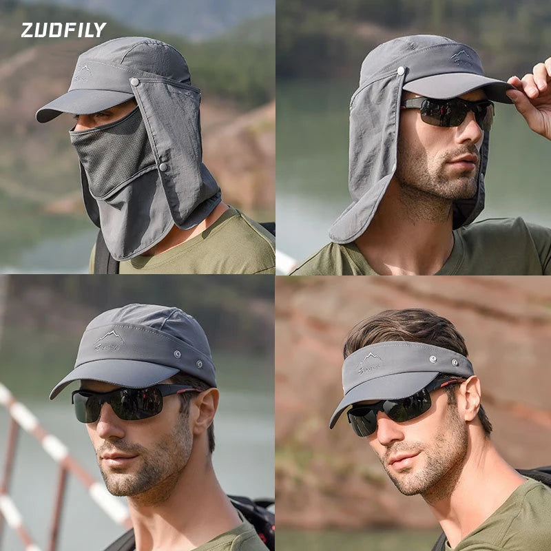 Multifunctional Summer Anti-UV Sunscreen Hat with Neck Protection