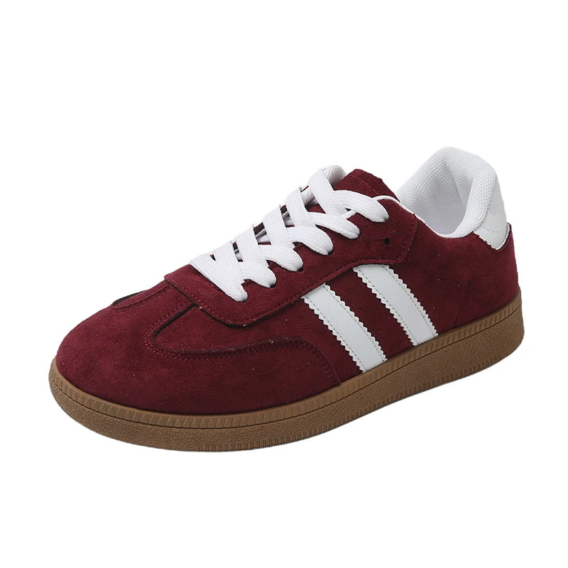 Women's Fashion Sneakers – Modern Vulcanized Sneakers with Laces