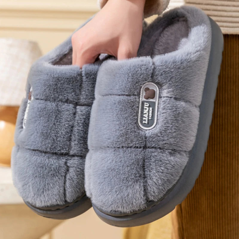Women's Winter Slippers Warm Thick Sole Warm Non-Slip Plush