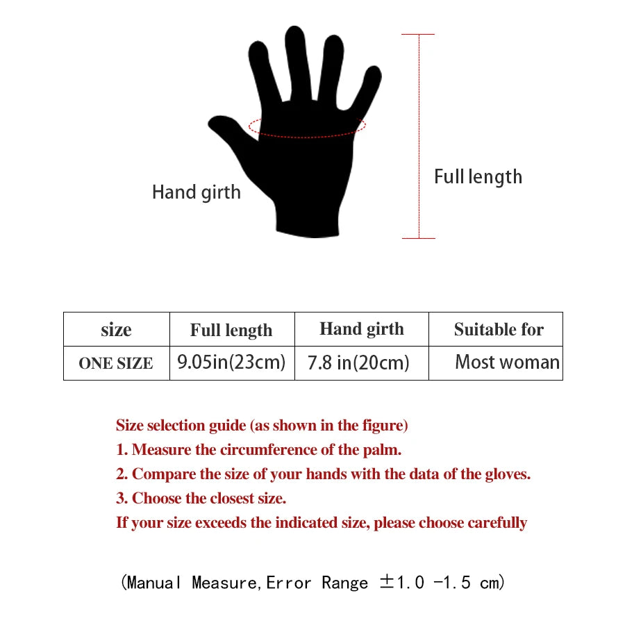 Women's Winter Plush Gloves - Warm Suede Touchscreen Gloves