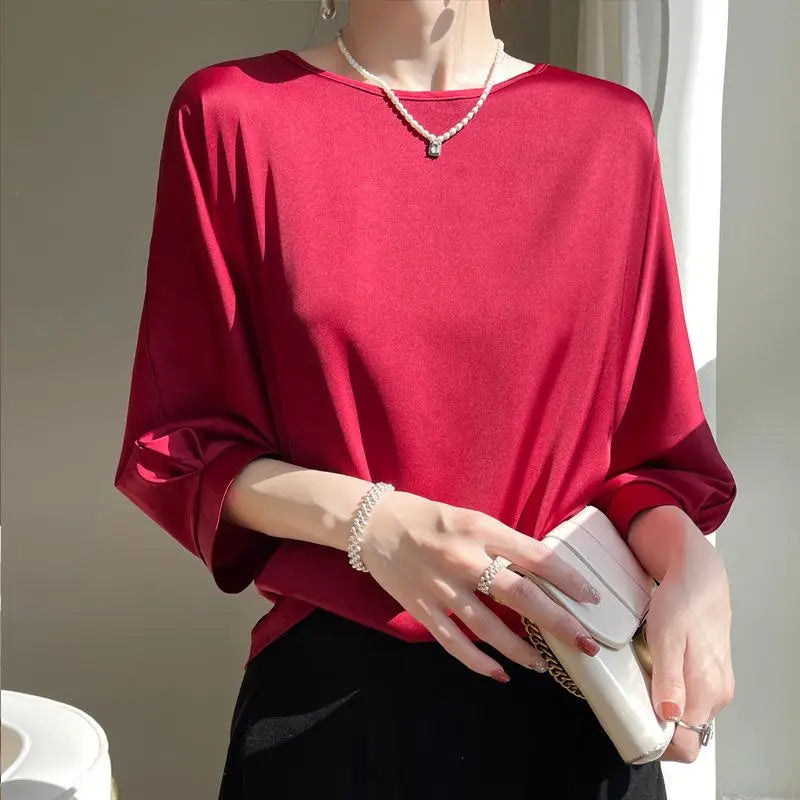 Women's Blouse for Ladies - Casual Satin for Summer