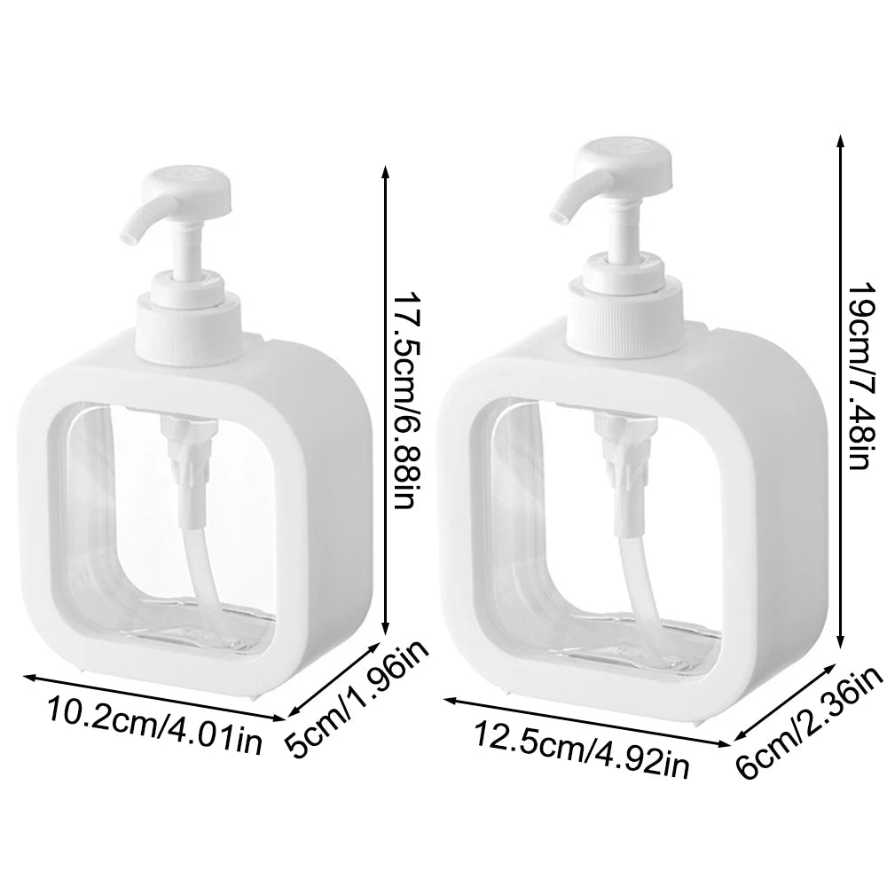 Large-Capacity Transparent Soap Dispenser – Travel, Kitchen & Bathroom Bottle